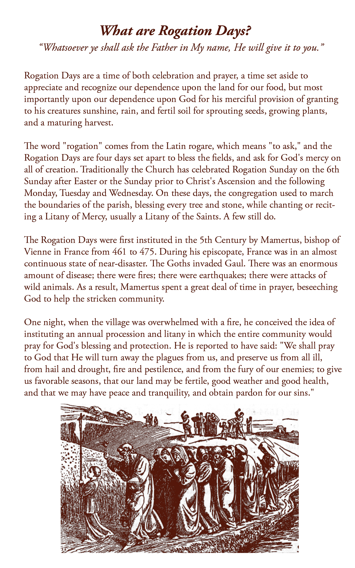 Rogation Service.pdf What are Rogation Days?